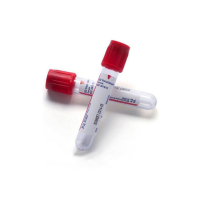 367896 Пластиковые пробирки для исследования сыворотки с красной крышкой BD Hemogard, 10мл, 16x100мм, бумажная этикетка, активатор свертывания, 100шт/уп /BD Vacutainer®, США/