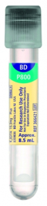 366421 Пробирка вакуумная пластиковая BD P800 с крышкой BD Hemogard с К2ЭДТА 8.5 мл, 16x100 мм, 100 шт/упак /BD Vacutainer®, США/