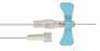 367324 Набор для взятия крови BD Vacutainer® Push Button с безопасно убирающейся иглой  - 23G x 0.75" - 12" (0,6х19мм, длина катетера 305 мм), без люер-адаптера, голубые "крылышки", 50 шт/уп.