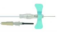 367342 Набор для взятия крови BD Vacutainer® Push Button с безопасно убирающейся иглой  - 23G x 0.75" - 12" (0,6х19мм, длина катетера 305 мм), люер-адаптер, голубые "крылышки", 50 шт/уп.