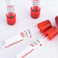 Вакуумные пробирки без наполнителя Non-anticoagulation Tube (красная крышка, SCB) 10 мл, 16х100 мм, 50шт/уп
604100112