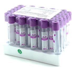 Вакуумные пробирки c ЭДТА К2 EDTA K2 Tube (фиолетовая крышка, SCB) 9 мл, 16х100 мм, 50 шт/уп
684090212