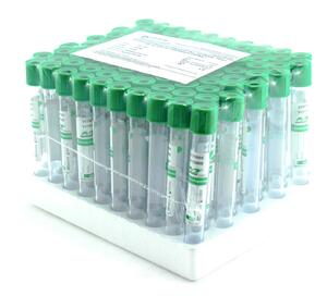 Вакуумные пробирки с литий гепарином Lithium Heparin Tube (зеленая крышка, SCА) 2 мл, 13х75 мм, 100 шт/уп
652020112