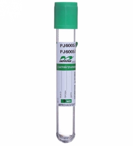 Вакуумные пробирки с натрий гепарином и гелем Gel & Sodium Heparin Tube (зеленая крышка, SCВ) 9 мл, 16х100 мм
754090212