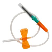 Игла-бабочка Lind-Vac с луер-адаптером 25G x 3/4'' x 7'' 0.5 мм х 19 мм, длина катетера 190 мм, оранжевая, 100 шт/уп
SN2507