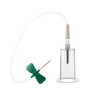 Игла-бабочка VACUETTE с луэр-адаптером и держателем 21Gх3/4" 19 см, зеленая, 0,8х19 мм, 450371 